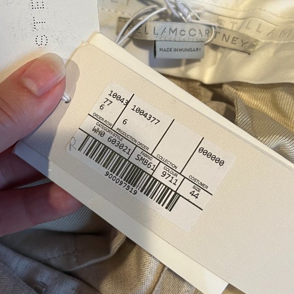 Stella McCartney Ariana tailored trousers Sustainable Viscose Size 44 NWT - Picture 9 of 13